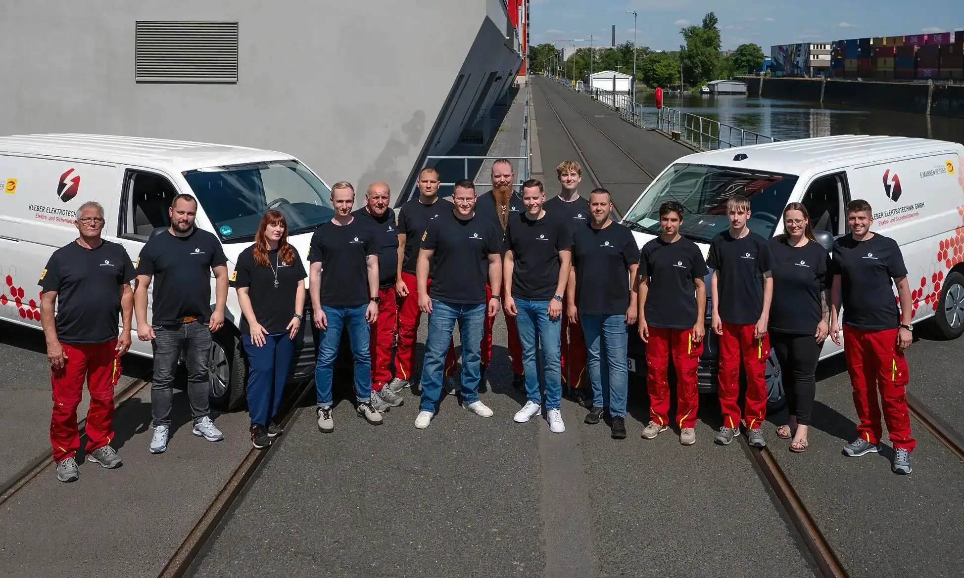 Kleber Elektrotechnik Team bei der Arbeit